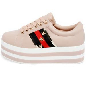 Hidden Heel Platform Wedge Casual Fashion Sneakers